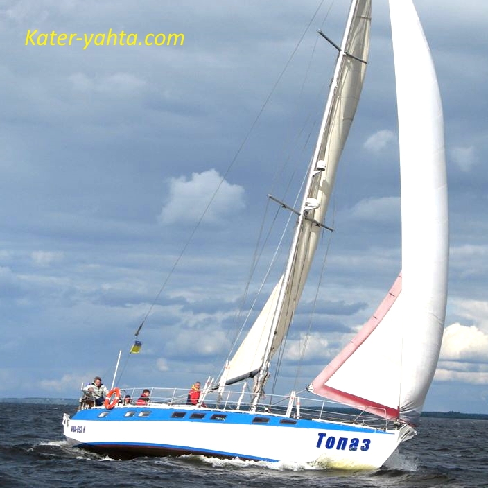 Фото арендуемой яхты Топаз на сайте kater-yahta.com.ua